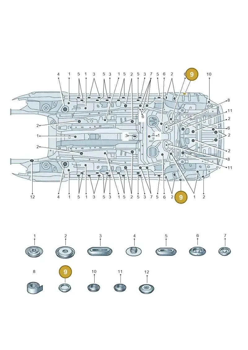N10628101 — Skoda Octavia (2019-2024) diagram 585803110, position 9