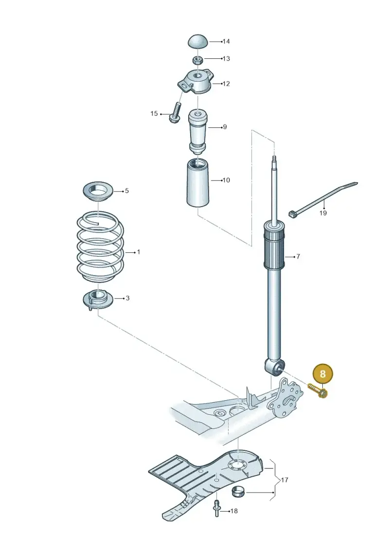 N10628601 — Skoda Fabia (2021-) diagram 837511000, position 8