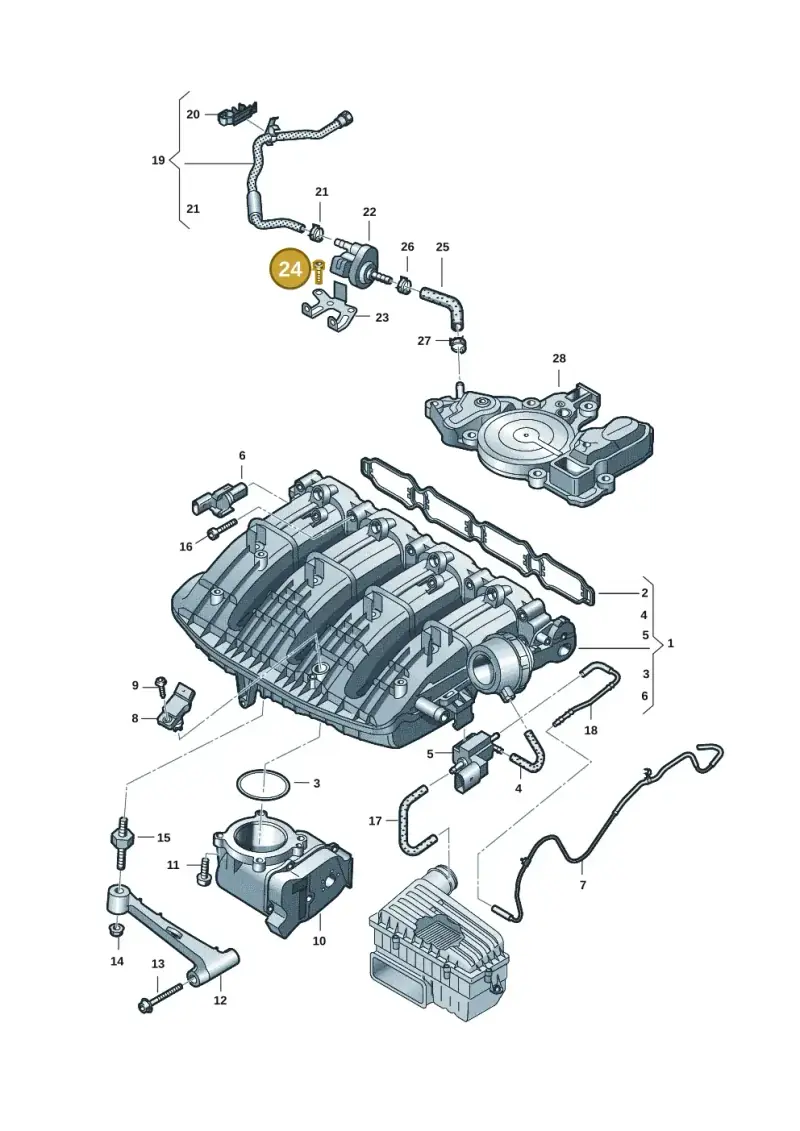 N10654902 — Skoda Kodiaq (2024-) diagram 5h0133070, position 24