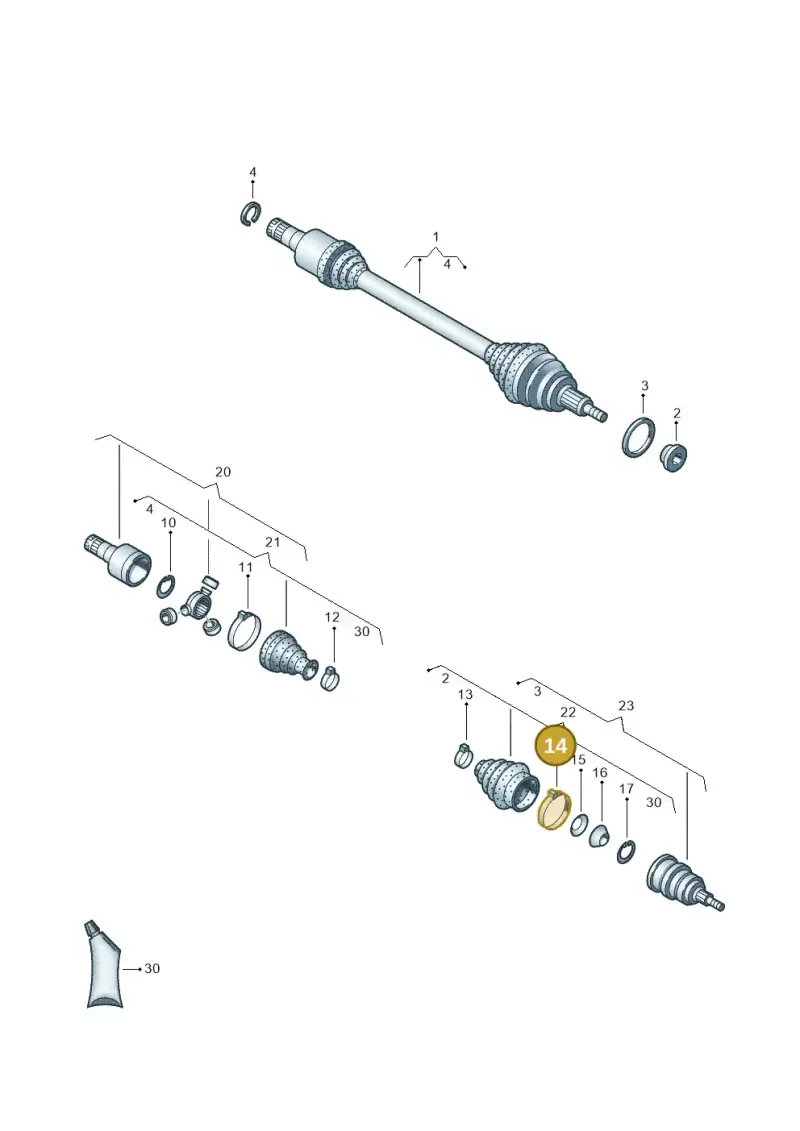 N10701301 — Skoda Fabia (2014-2022) diagram 657407620, position 14