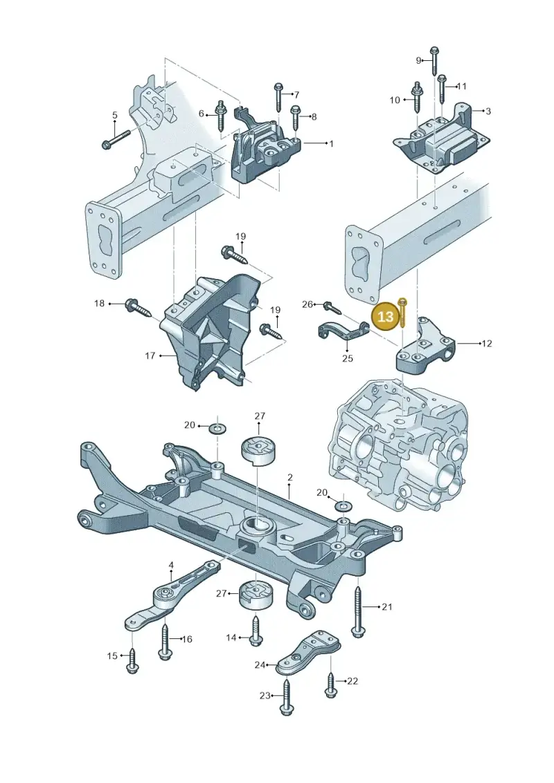 N10703401 — Skoda Octavia (2012-2017) diagram 753199050, position 13