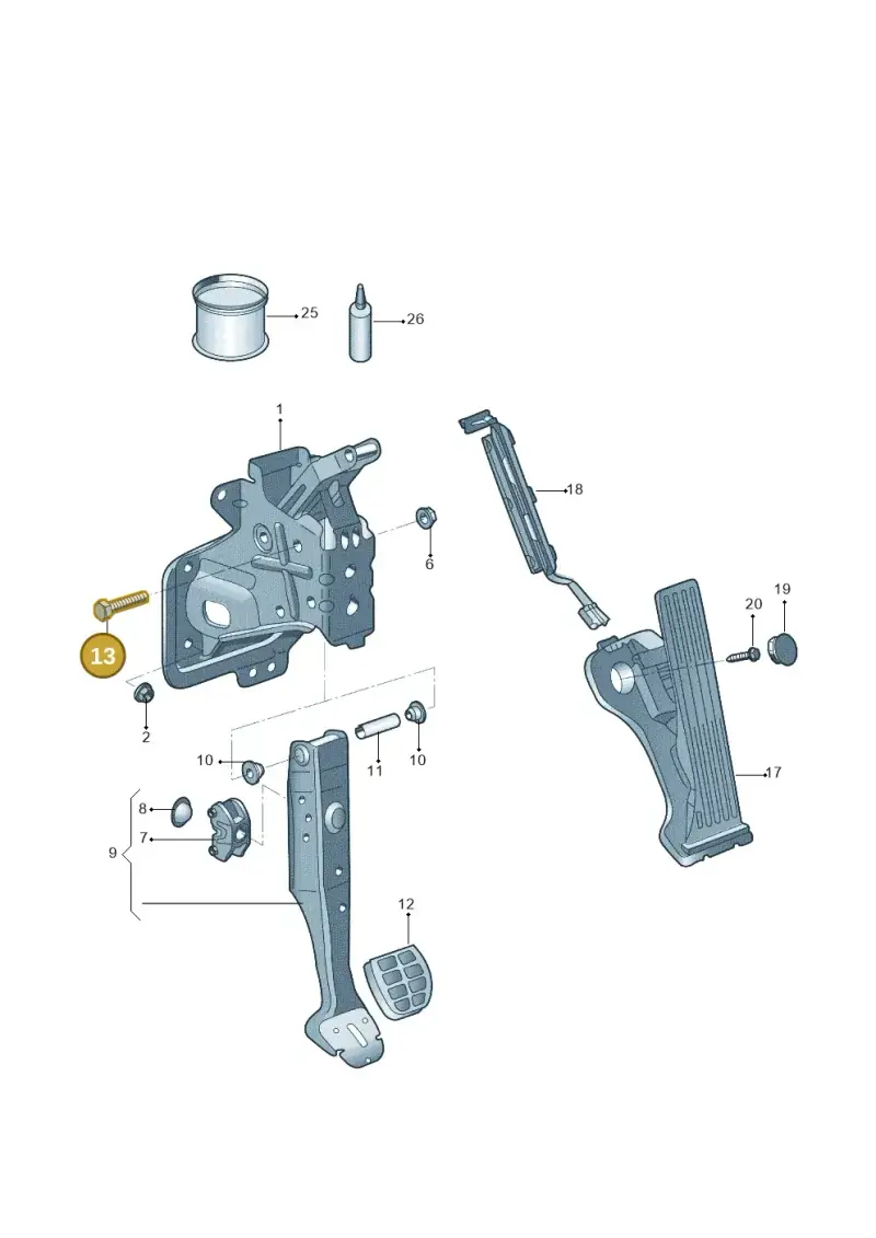 N10708201 — Skoda Yeti (2013-2017) diagram 767721600, position 13