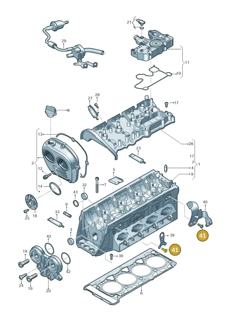 N10714802 — Skoda Superb Combi (2023-) diagram 3j0103381, position 41