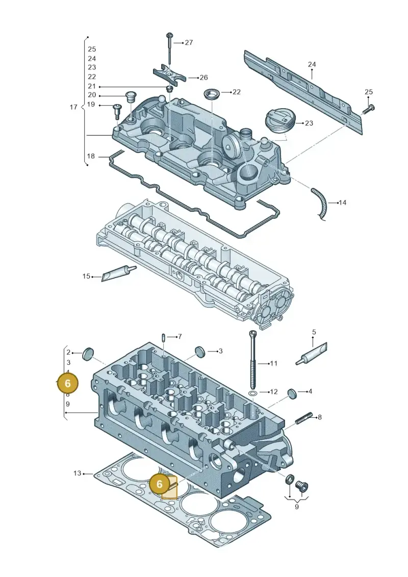 N10774801 — Skoda Octavia (2019-2024) diagram 884103650, position 6