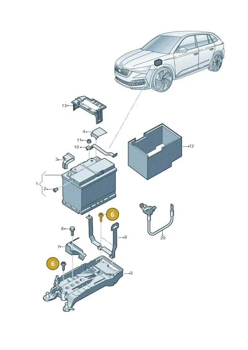N10785701 — Skoda Fabia (2021-) diagram 584915000, position 6