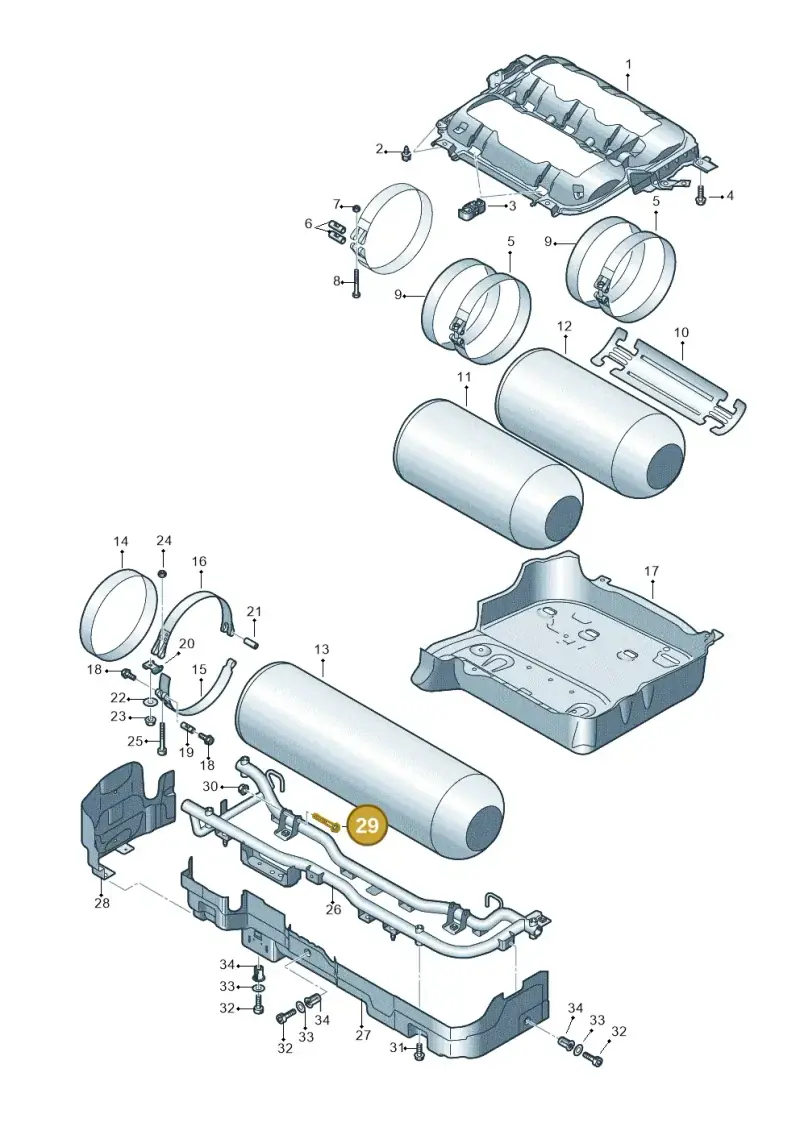 N10853201 — Skoda Octavia (2017-2020) diagram 827201012, position 29