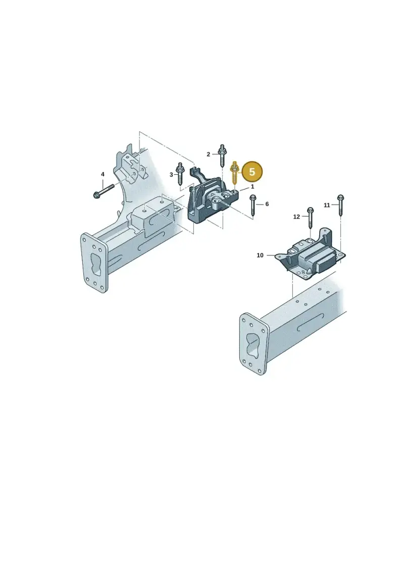 N10854801 — Skoda Octavia (2019-2024) diagram 5h0199050, position 5