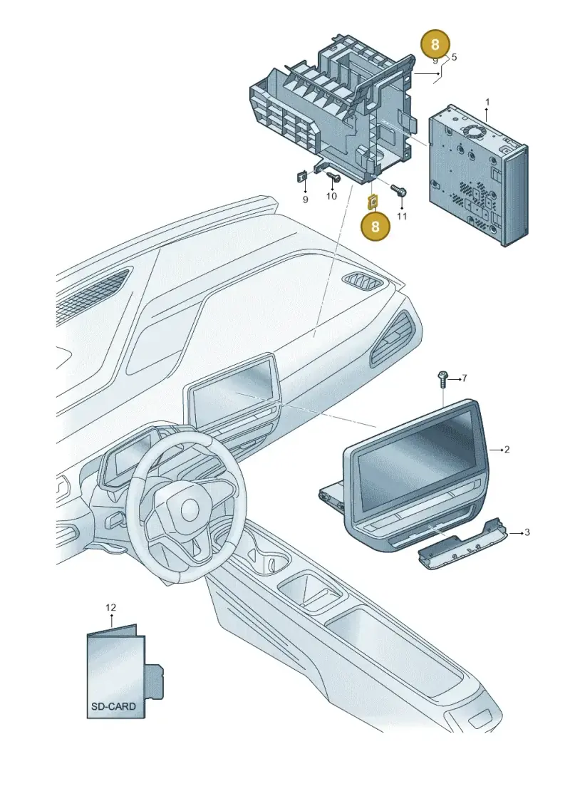 N90168604 — Skoda Enyaq (2020-) diagram 10a035005, position 8