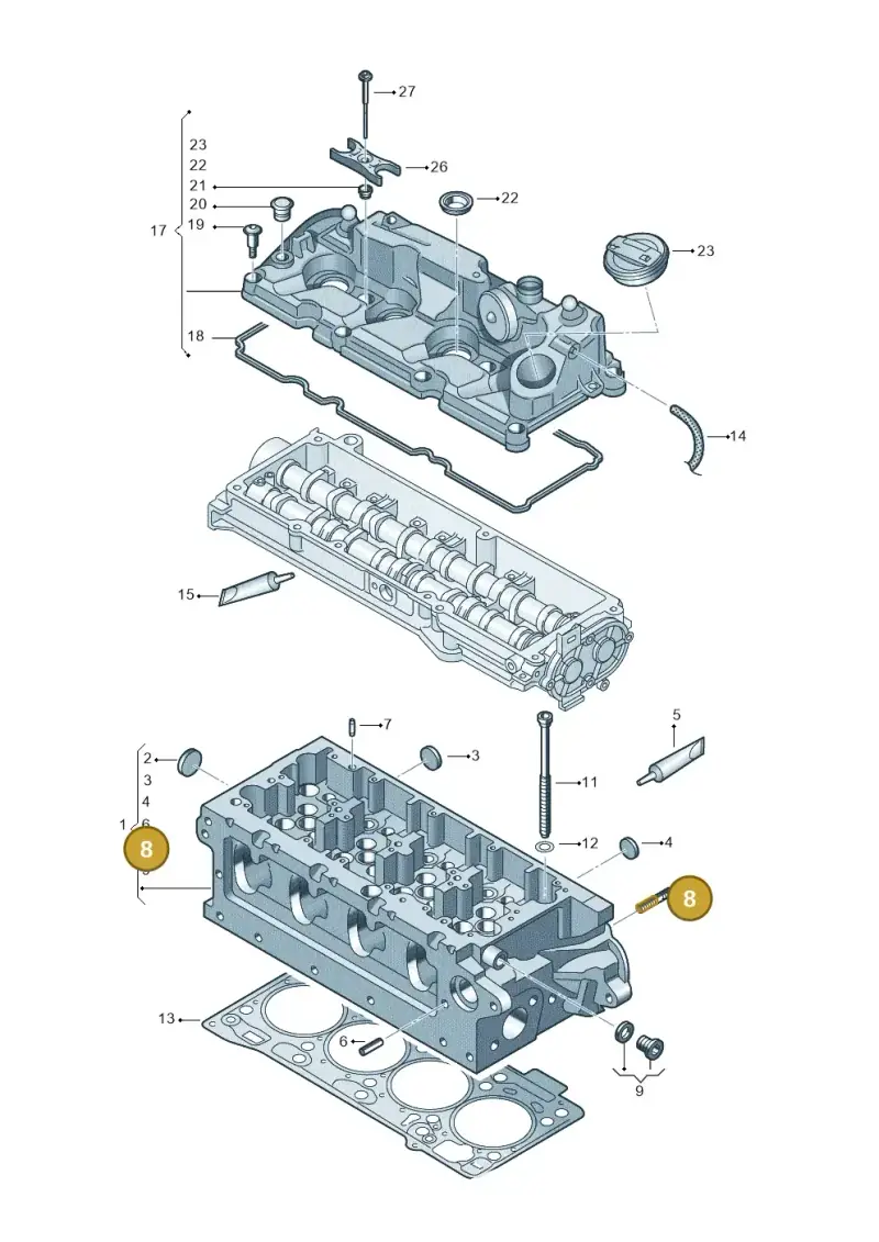 N90188902 — Skoda Kodiaq (2024-) diagram 827103550, position 8