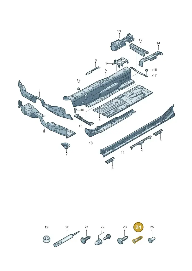 N90231601 — Skoda Octavia (2017-2020) diagram 805803005, position 24