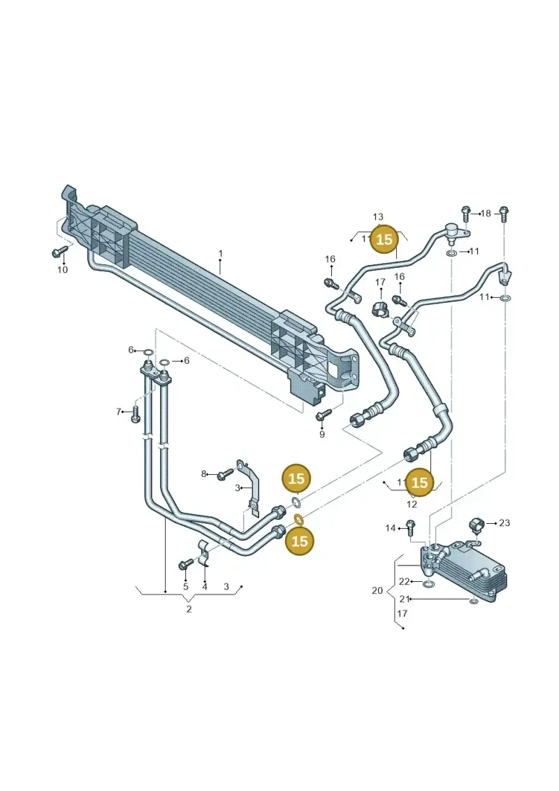 N90303801 — Skoda Superb (2013-2015) diagram 460317510, position 15