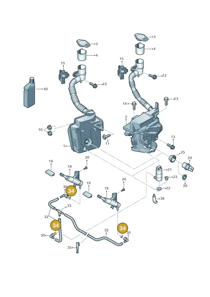 N90303801 — Skoda Yeti (2013-2017) diagram 663955200, position 34