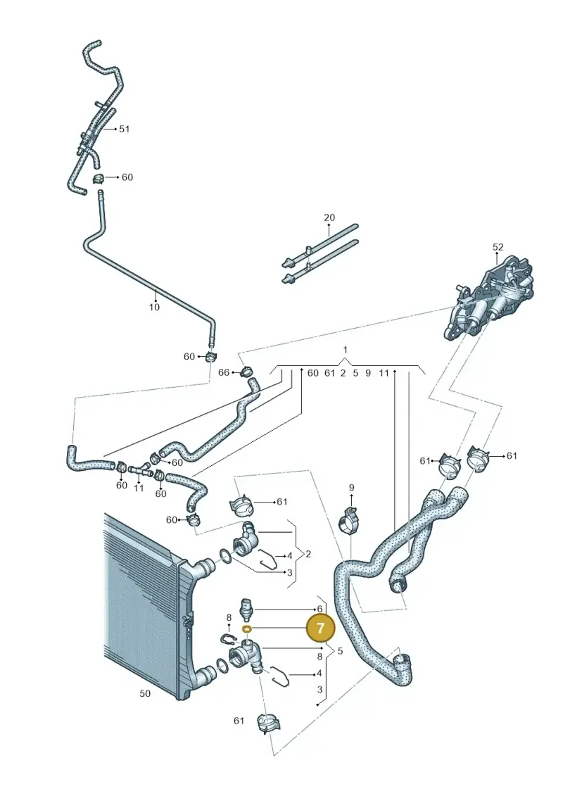 N90316801 — Skoda Kodiaq (2024-) diagram 884122510, position 7
