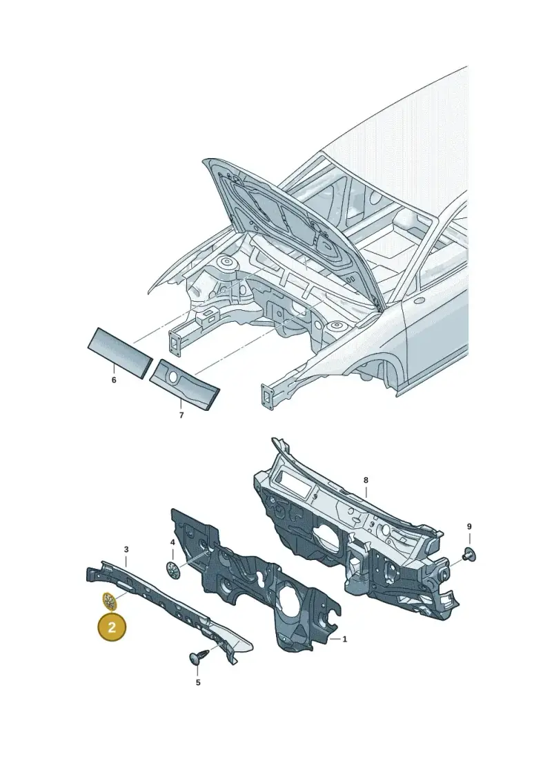 N90335004 — Skoda Superb Combi (2023-) diagram 3p0863010, position 2