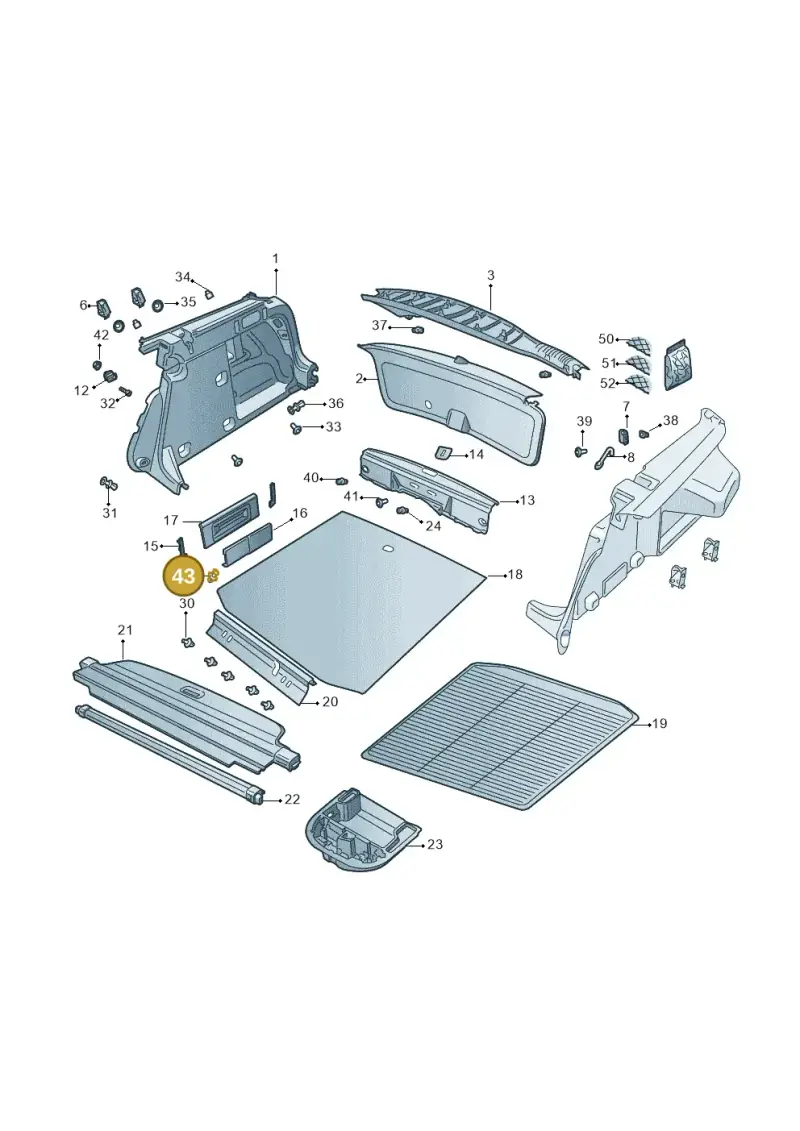 N90359101 — Skoda Octavia (2017-2020) diagram 753867850, position 43