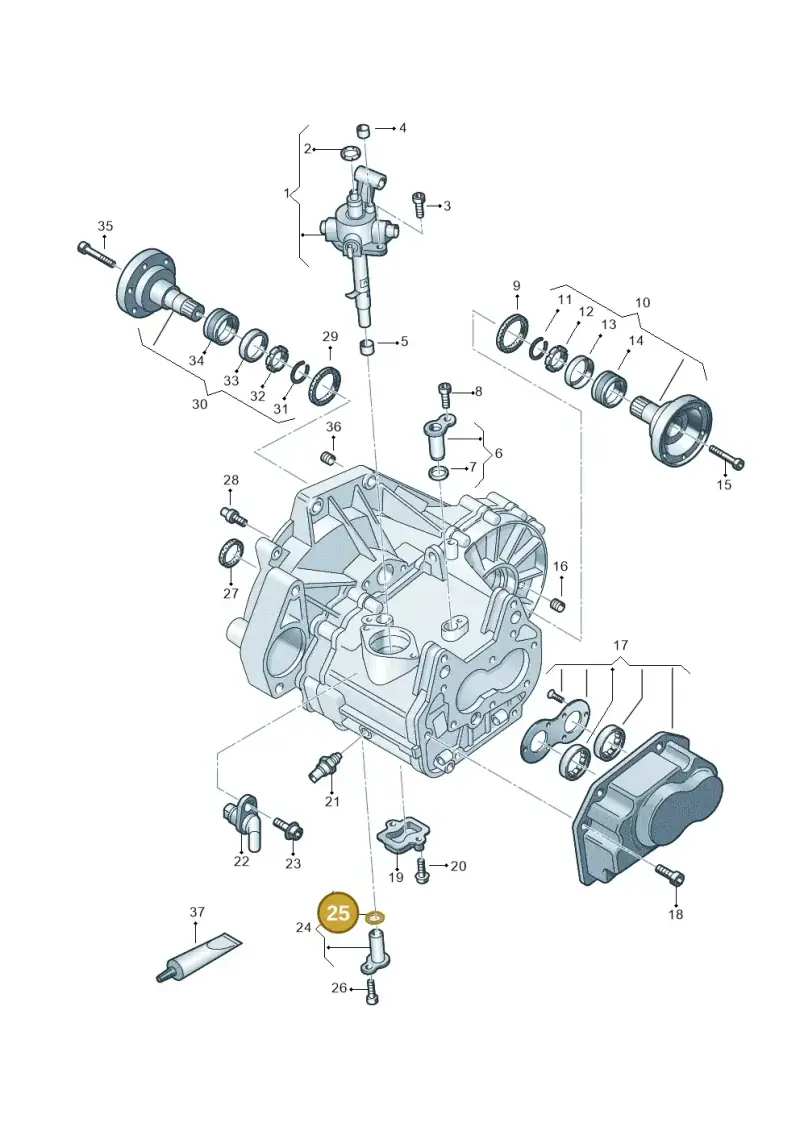 N90362001 — Skoda Octavia (2019-2024) diagram 827310020, position 25