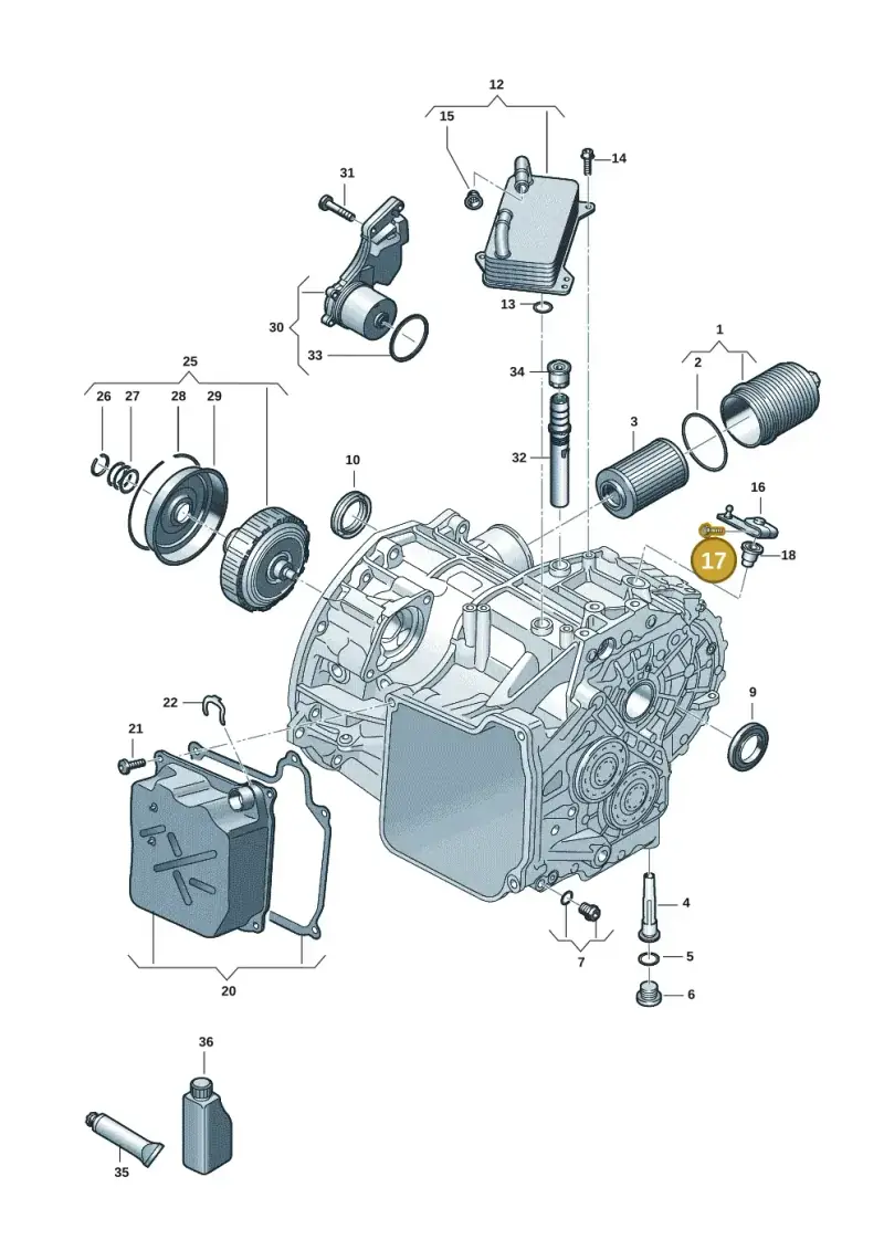 N90441603 — Skoda Kodiaq (2024-) diagram 7t0301590, position 17