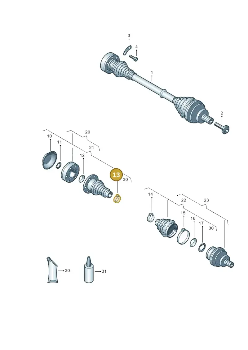 N90442501 — Skoda Kodiaq (2018-2022) diagram 746501100, position 13