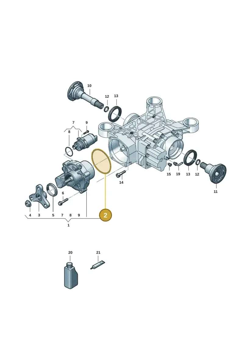 N90443301 — Skoda Octavia (2019-2024) diagram 5h0525100, position 2