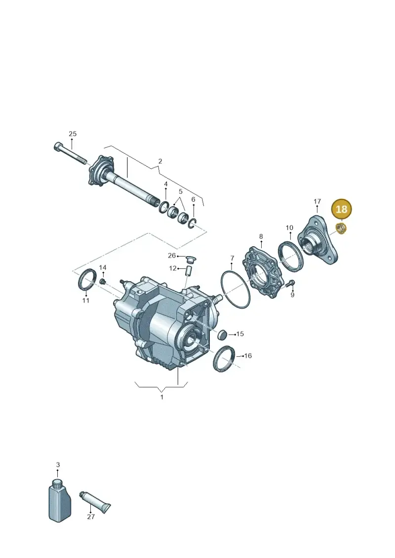 N90443801 — Skoda Octavia (2019-2024) diagram 409053051, position 18