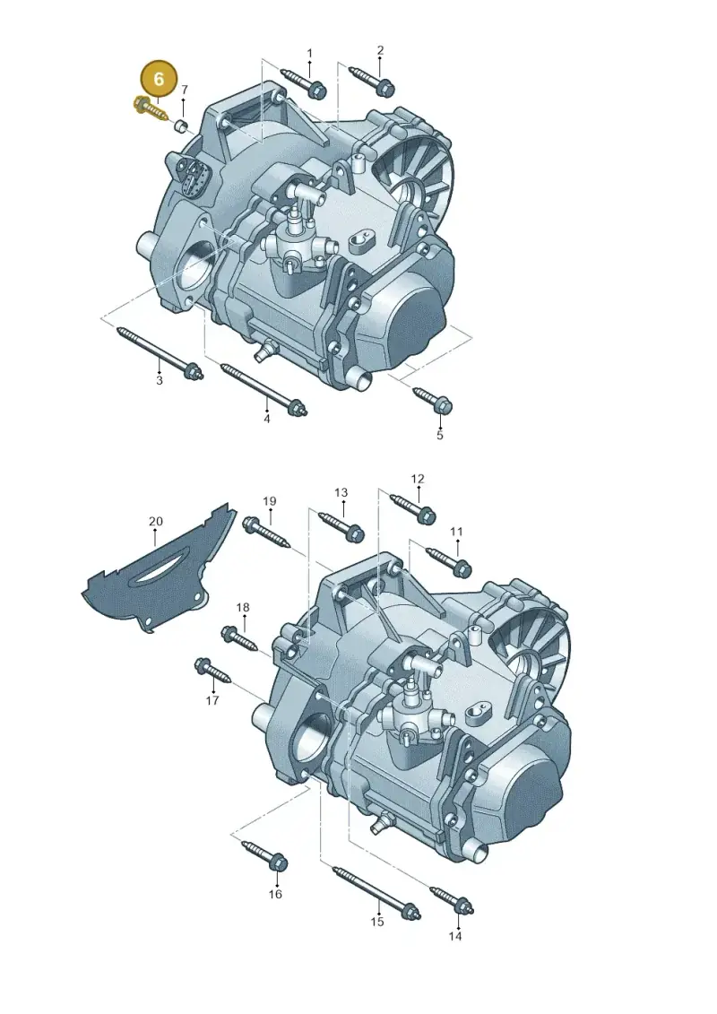 N90495605 — Skoda Octavia ambiente (2008-2013) diagram 443300710, position 6