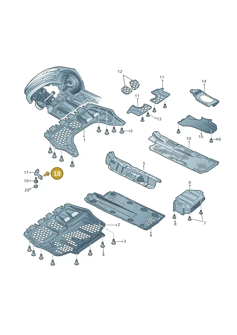 N90548305 — Skoda Yeti (2013-2017) diagram 666825100, position 18