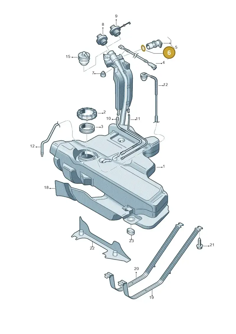 N90563801 — Skoda ROOMSTER               06> (2006-) diagram 203201050, position 6