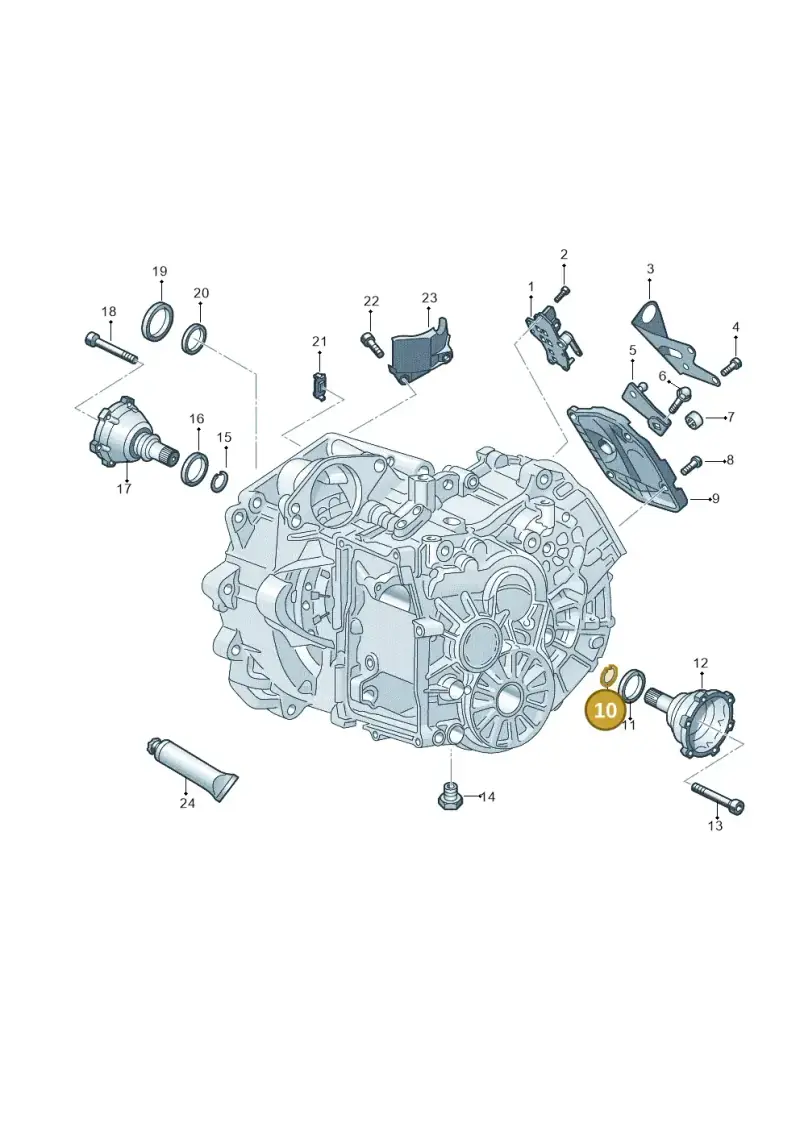 N90564501 — Skoda Octavia (2019-2024) diagram 827345020, position 10