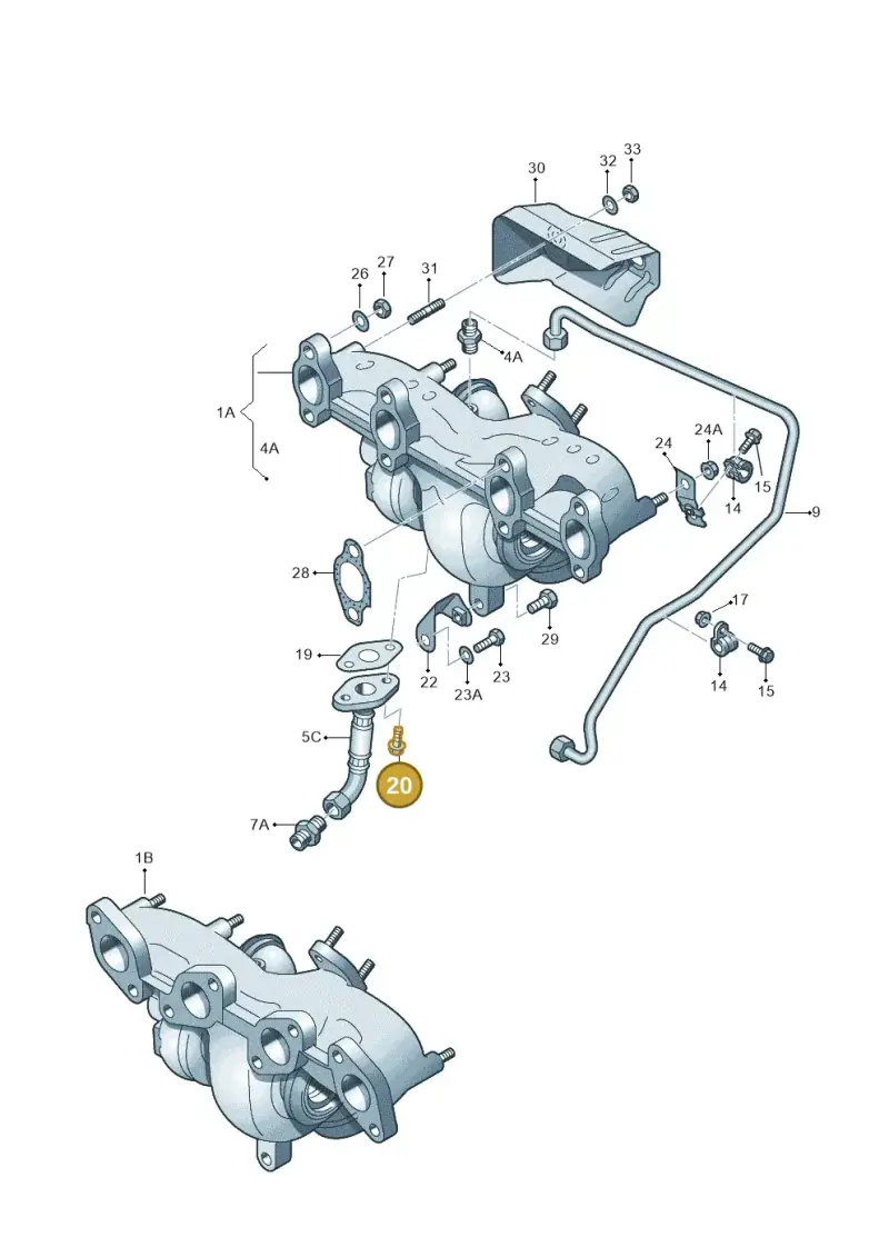 N90592703 — Skoda Octavia ambiente (2008-2013) diagram 409145550, position 20
