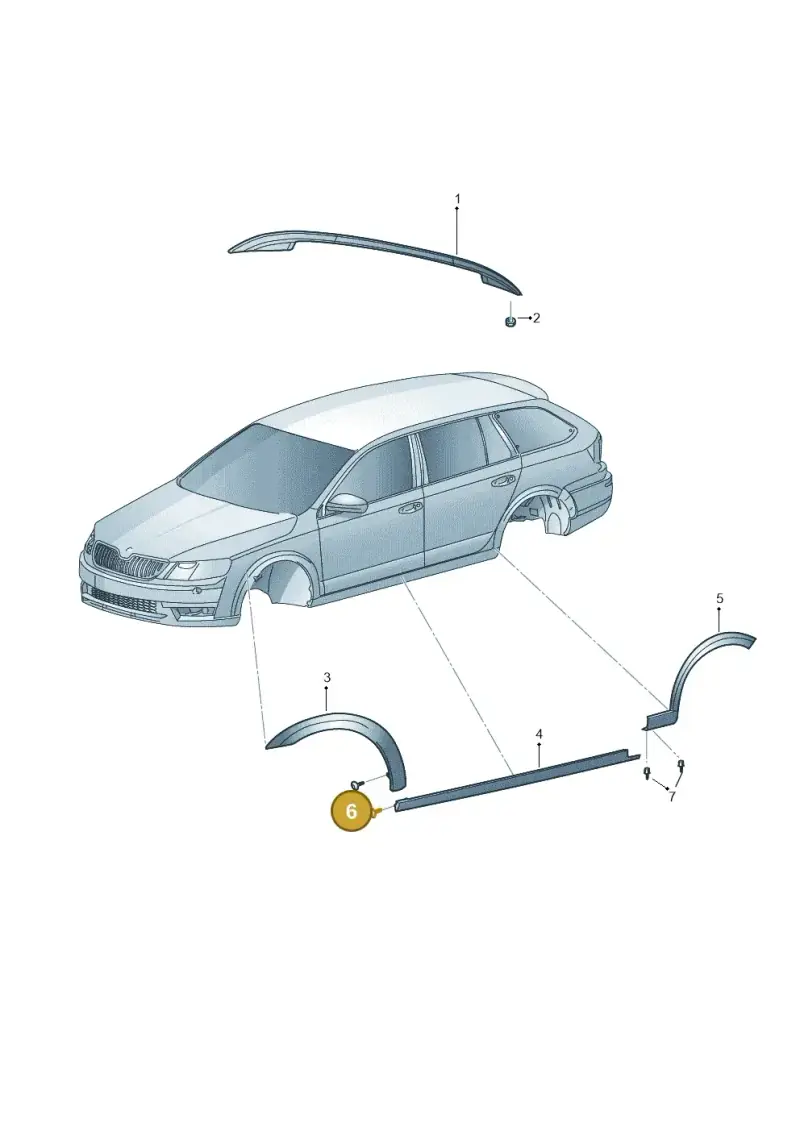 N90648704 — Skoda Octavia (2017-2020) diagram 753000020, position 6