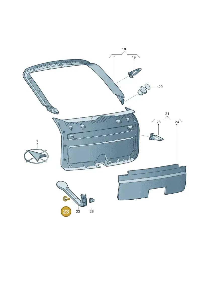 N90651302 — Skoda Superb (2013-2015) diagram 632867870, position 23