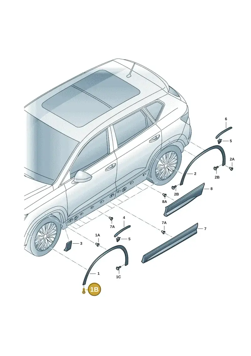 N90651302 — Skoda Kodiaq (2018-2022) diagram 804853021, position 1B