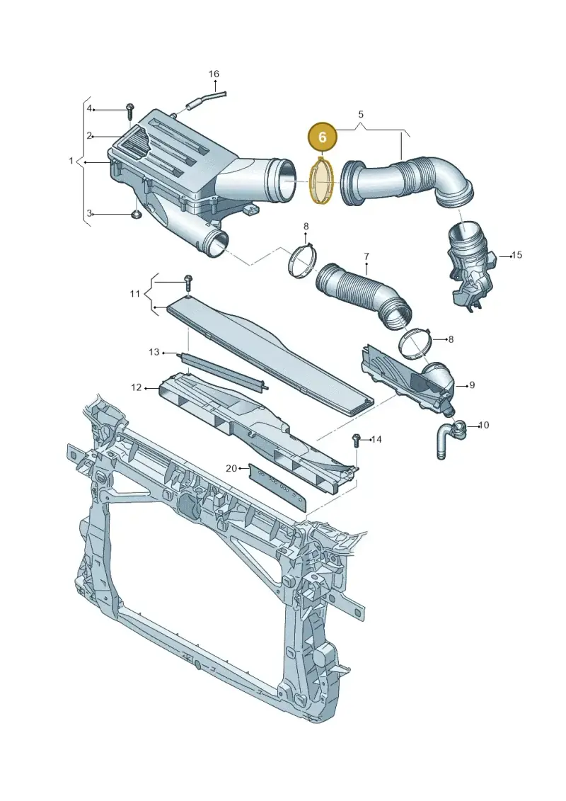 N90656401 — Skoda Kodiaq (2024-) diagram 57x129042, position 6