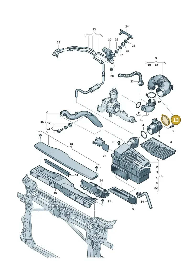 N90656501 — Skoda Kodiaq (2024-) diagram 57x129300, position 13