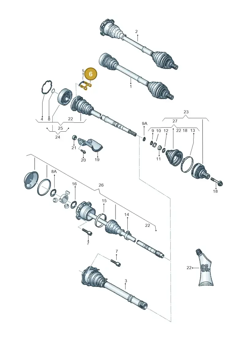 N90668201 — Skoda SUPERB                 02> (2001-) diagram 221407200, position 6