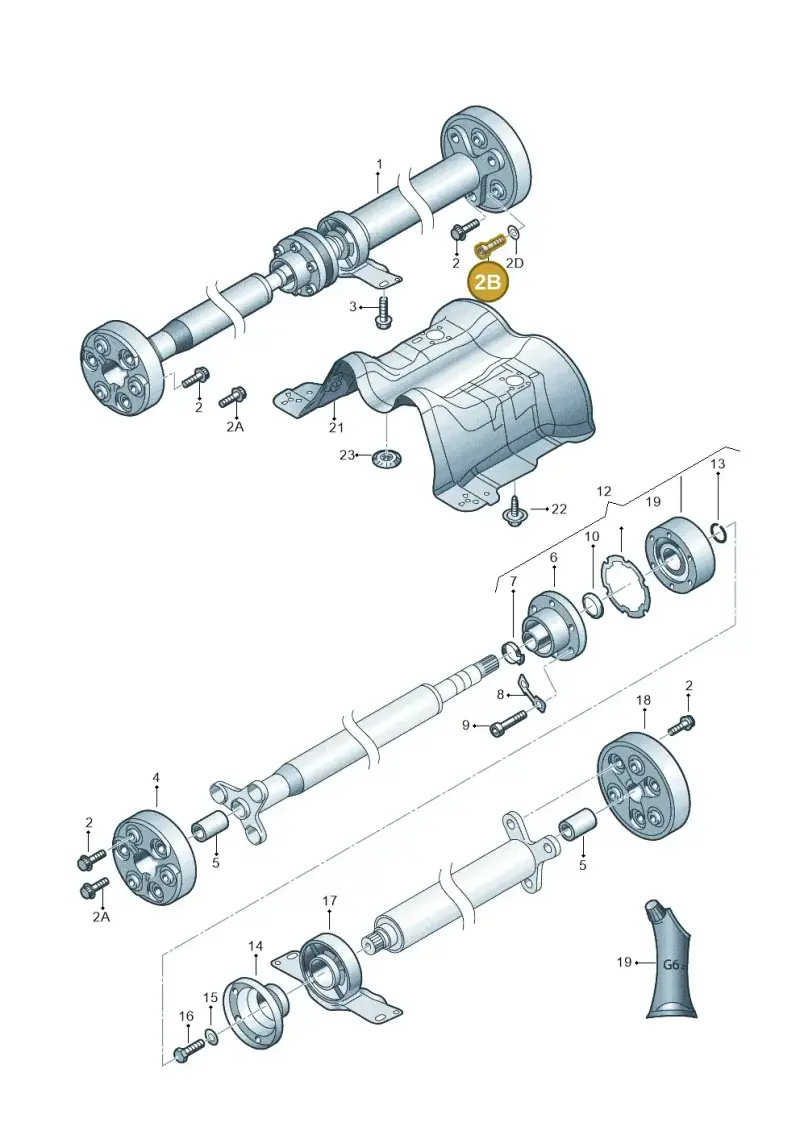 N90668204 — Skoda OCTAVIA/COMBI/4X4      04> (2004-) diagram 419521100, position 2B