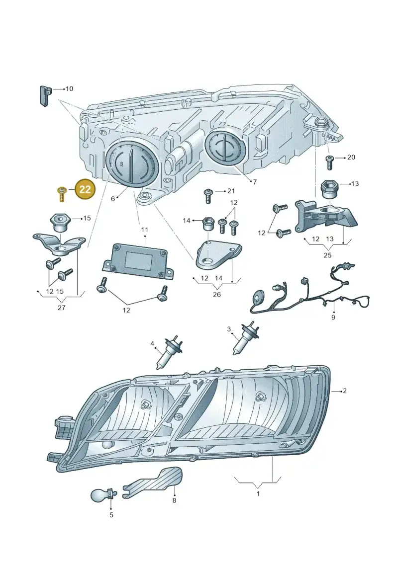 N90683306 — Skoda Octavia (2017-2020) diagram 805941000, position 22