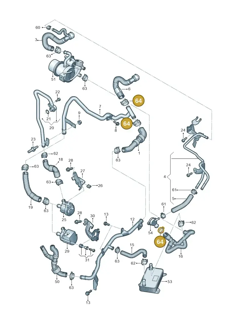 N90687101 — Skoda Kodiaq (2024-) diagram 828121000, position 64