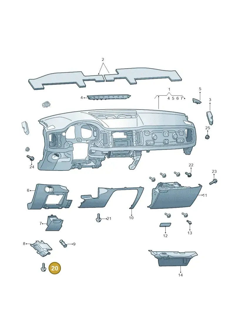 N90698601 — Skoda Kodiaq (2018-2022) diagram 804857010, position 20