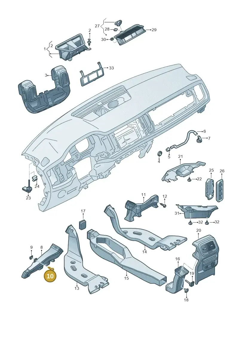 N90698601 — Skoda Karoq (2017-2022) diagram 834819030, position 10