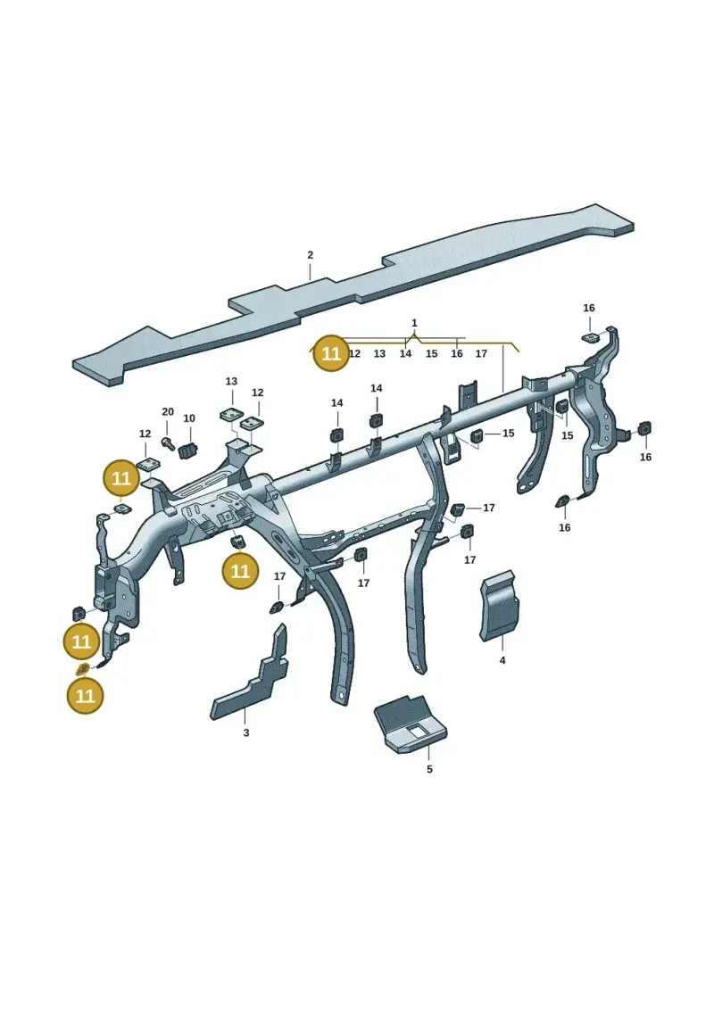 N90698703 — Skoda Kodiaq (2024-) diagram 57h857000, position 11