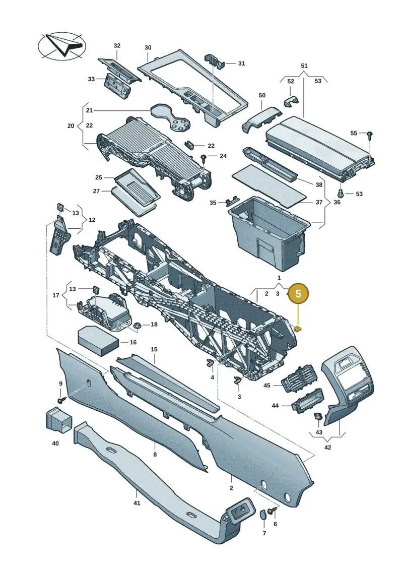 N90698803 — Skoda Superb Combi (2023-) diagram 3j0863500, position 5