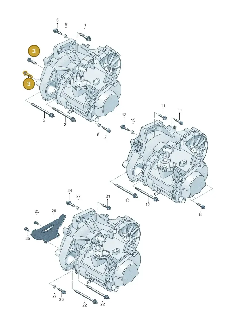 N90707604 — Skoda Fabia Ambiente (2009-2013) diagram 225300710, position 3