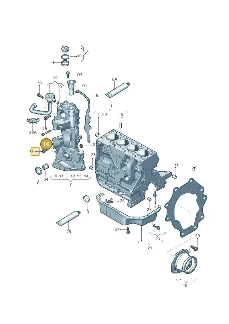 N90712401 — Skoda Fabia Jingrui (2008-2014) diagram 713103100, position 16