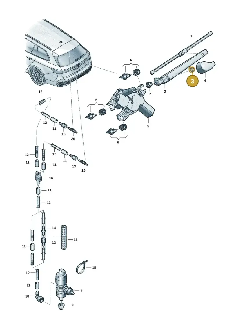 N90714303 — Skoda Superb Combi (2023-) diagram 3j0955300, position 3