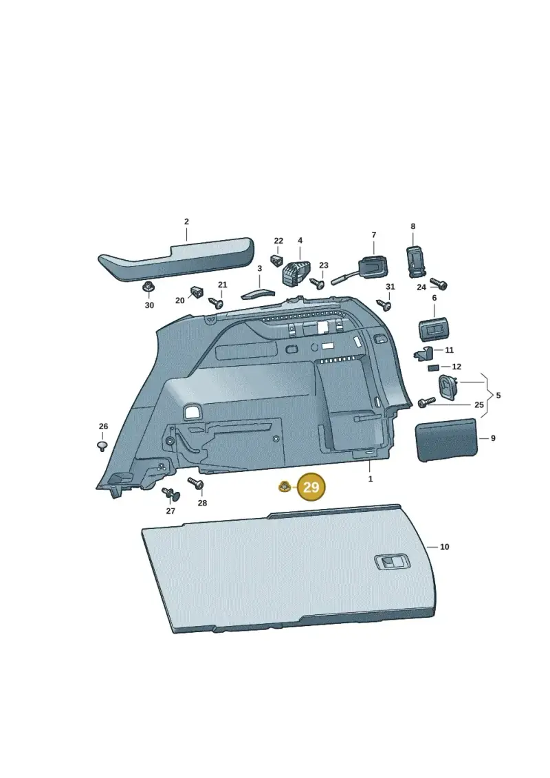 N90757901 — Skoda Kodiaq (2024-) diagram 57h867080, position 29