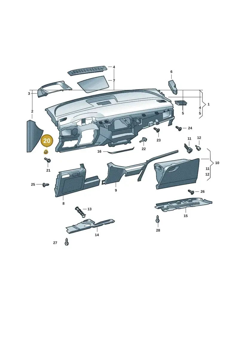 N90761101 — Skoda Enyaq (2020-) diagram 50a857010, position 20