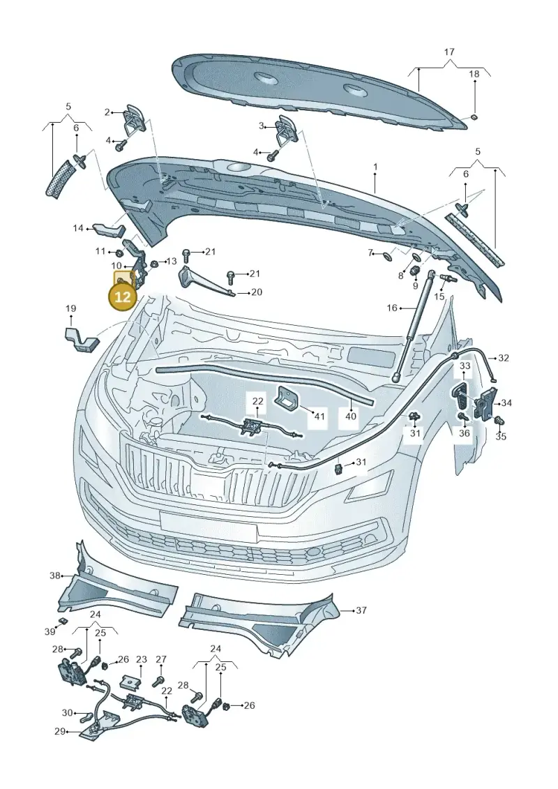 N90798702 — Skoda Kodiaq (2018-2022) diagram 804823000, position 12
