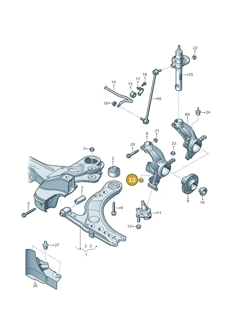 N90808801 — Skoda Fabia (2014-2022) diagram 657407000, position 13