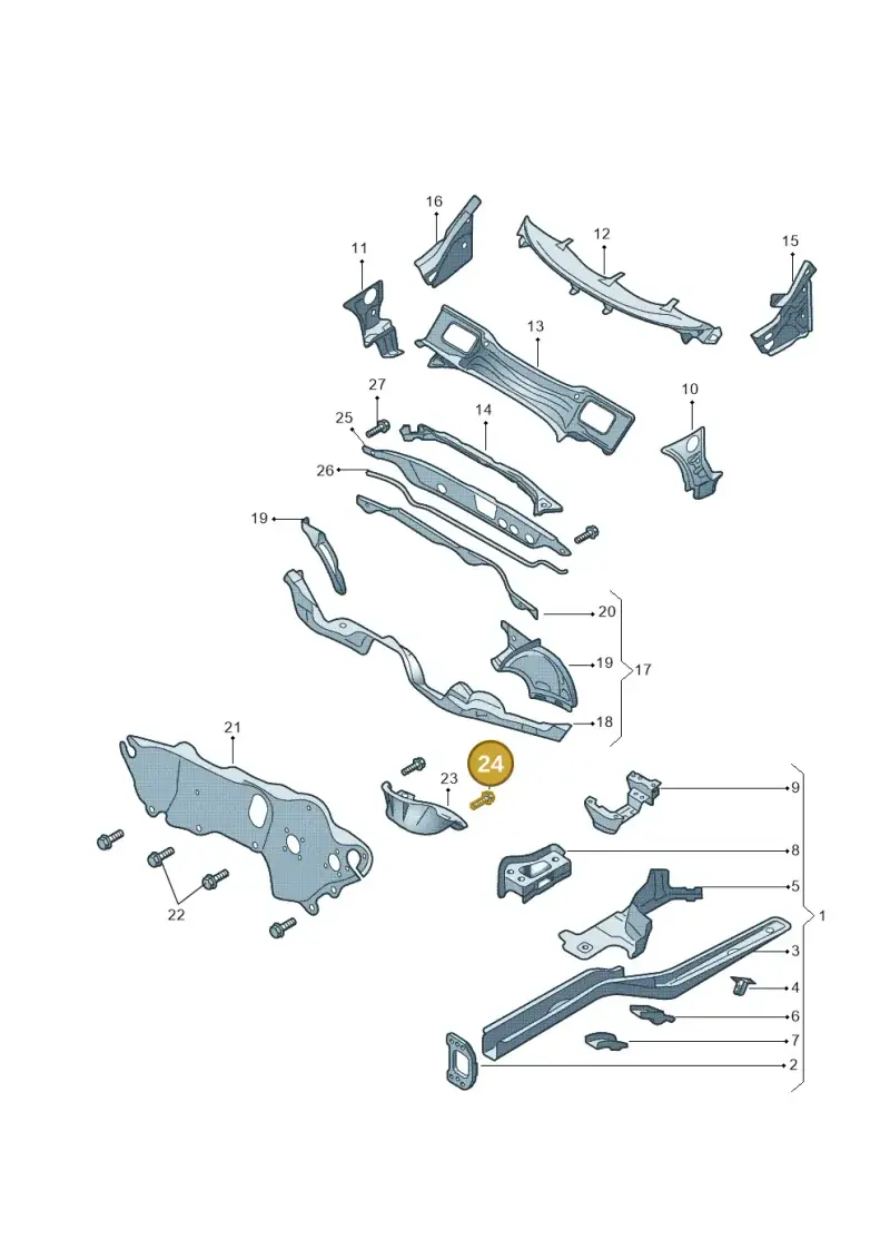 N90833102 — Skoda Yeti (2013-2017) diagram 666803000, position 24